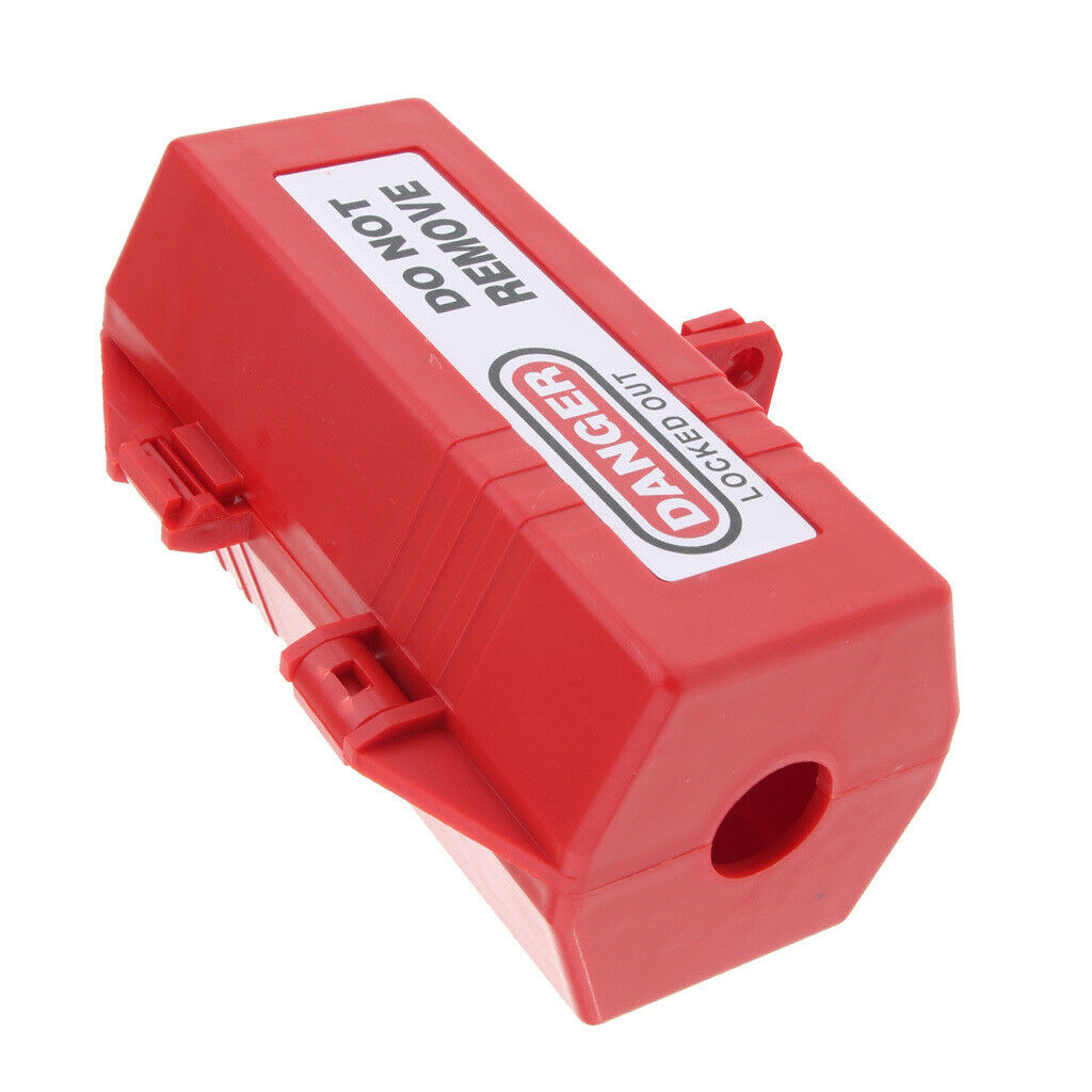 Electric large plug locking tagout boxes locking device