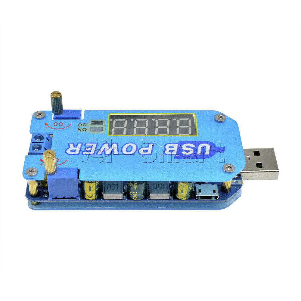 USB Adjustable 15W 2A 5V to 3.3V 9V 12V 24V 30V Step Up/Down Power Supply Module