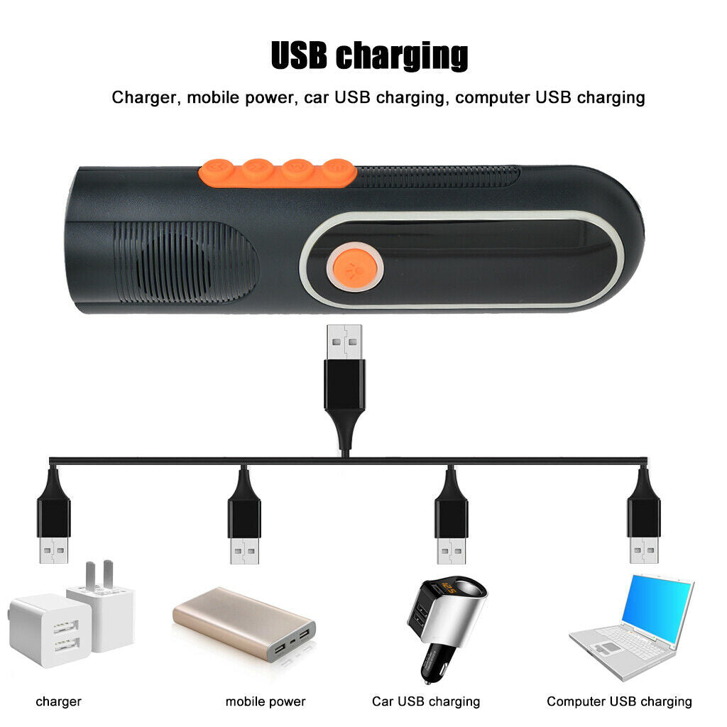 Hand Crank Self Powered Emergency LED Flashlight Power Bank Phone Charger