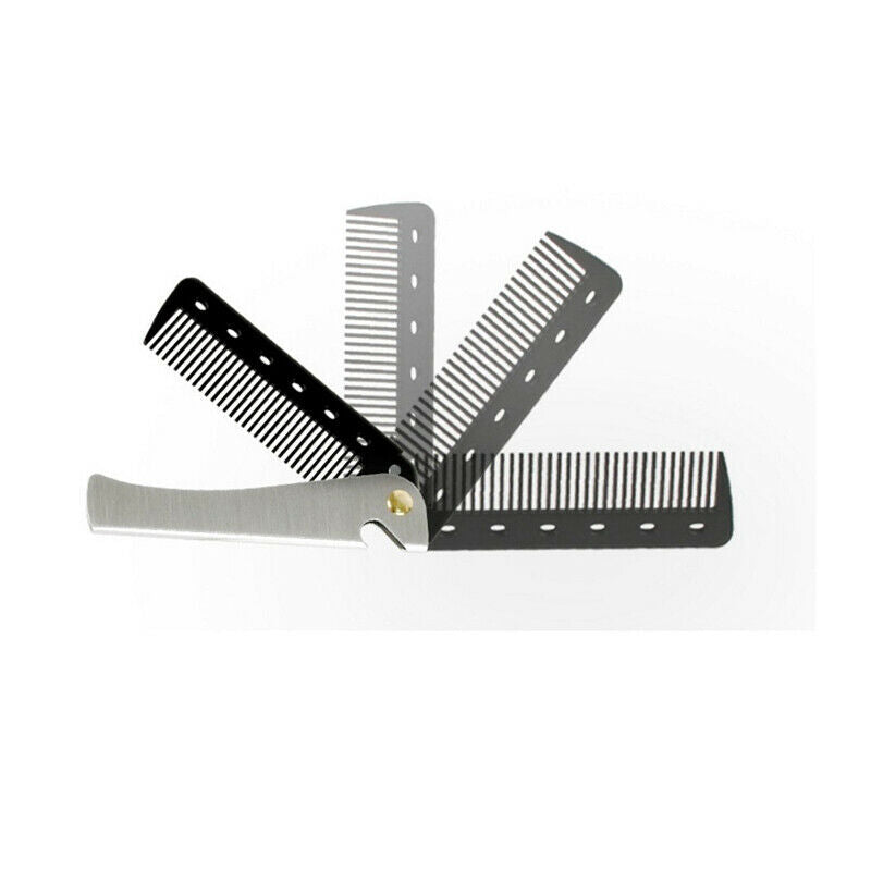 Portable Folding Pocket Combs Oil Head Portable Beard Combs Hair Styling ComFCA