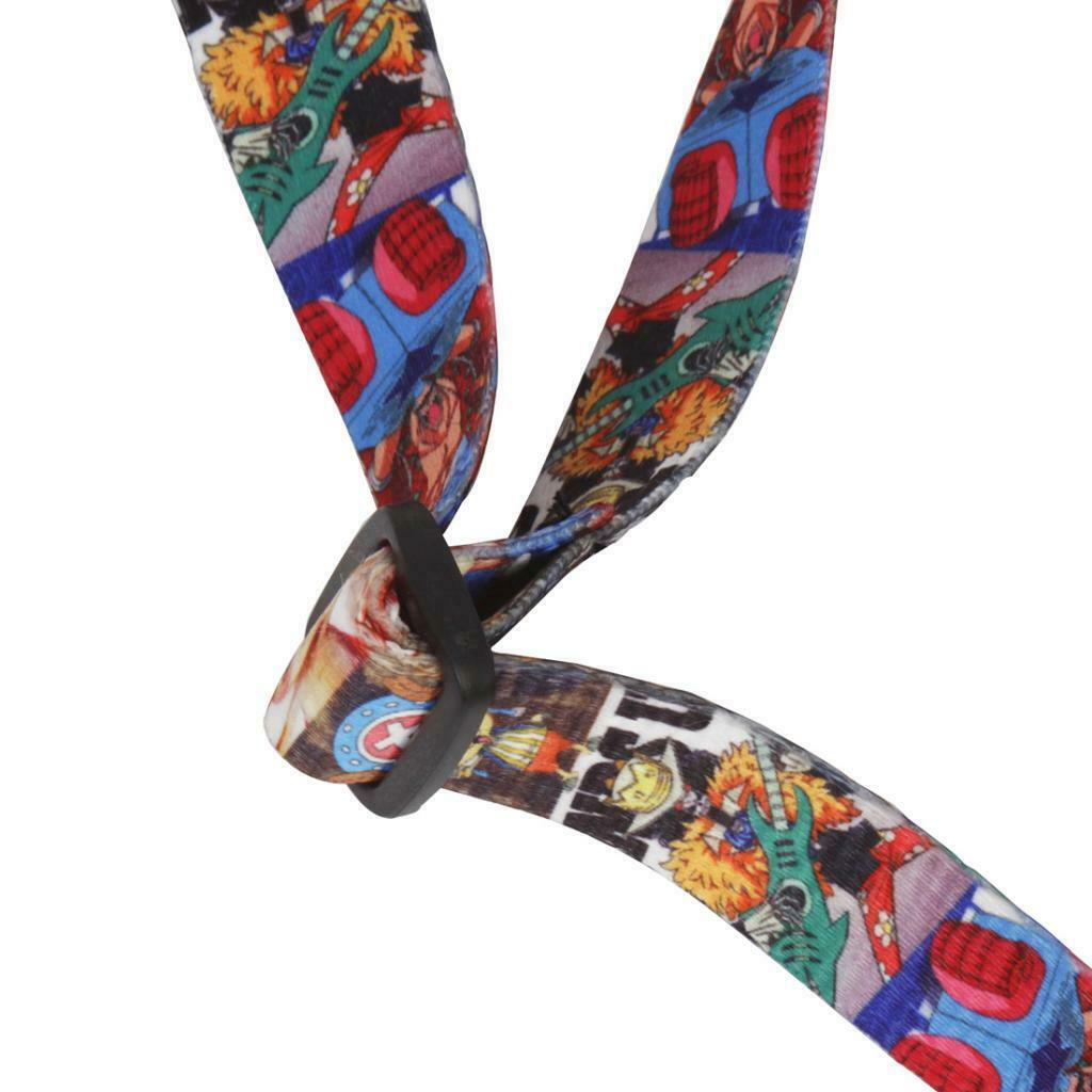 2x Cartoon Elk Owl Ukulele Strap for Children&Adults, Adjustable Neck Strap