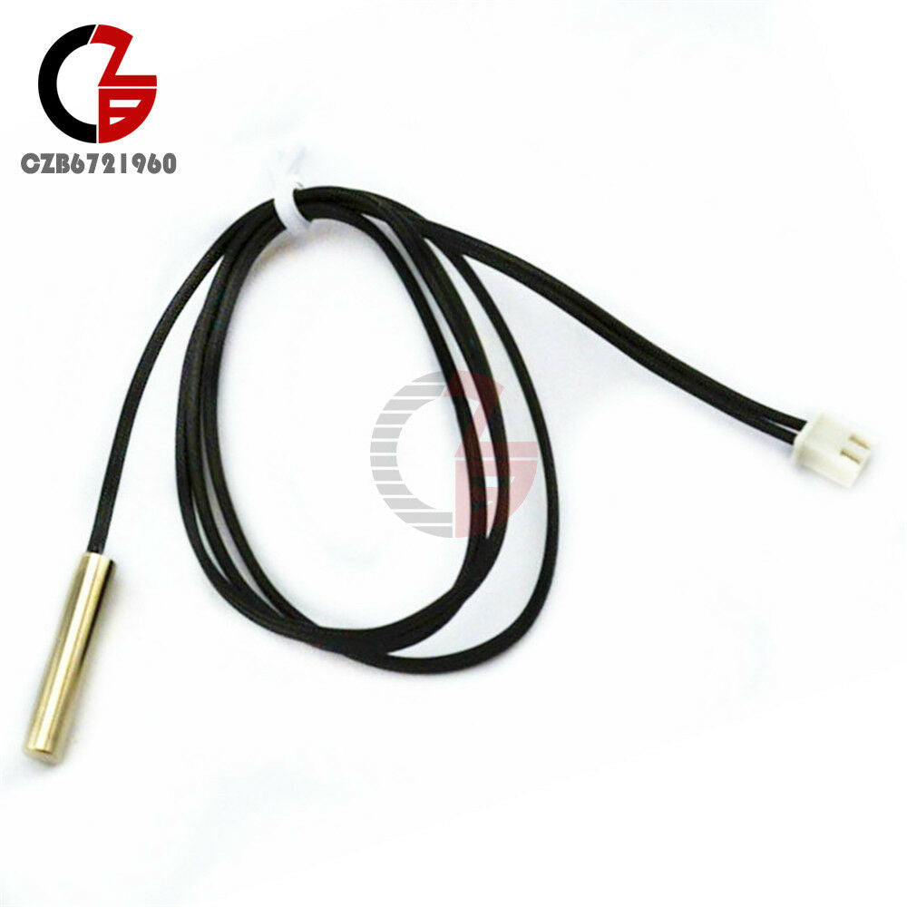 20PCS NTC Thermistor accuracy temperature sensor 10K 1% 3950 Waterproof Probe 1m