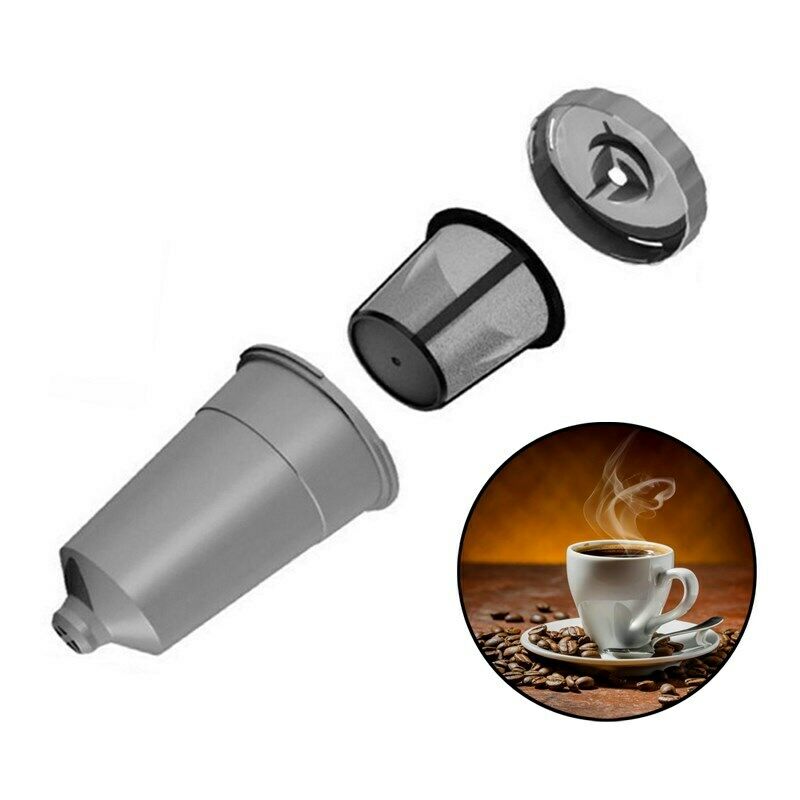 1 Set Reusable Coffee K-Cup Replacement Filter Refillable Holder CA