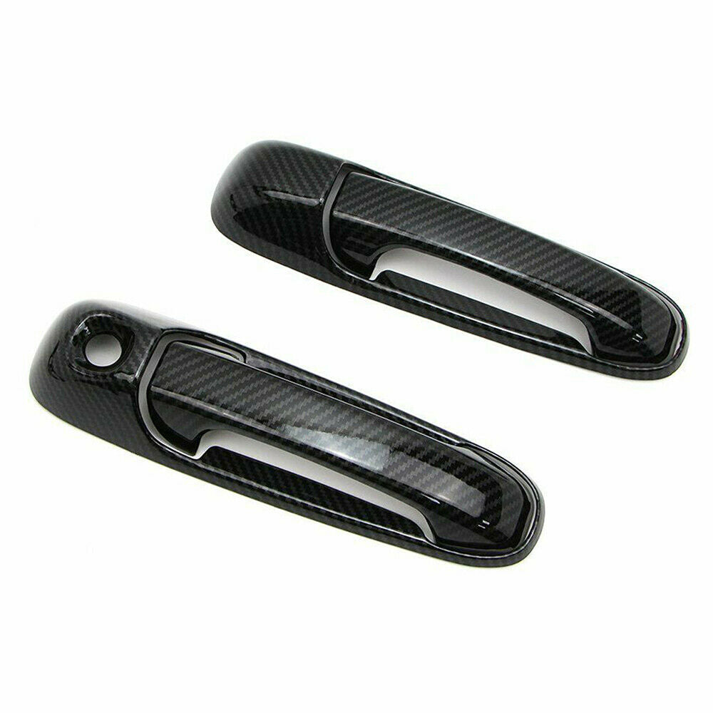For 02-08 Dodge Ram 1500 2500 3500 03-09 Door Handle Cover Carbon Fiber Pattern