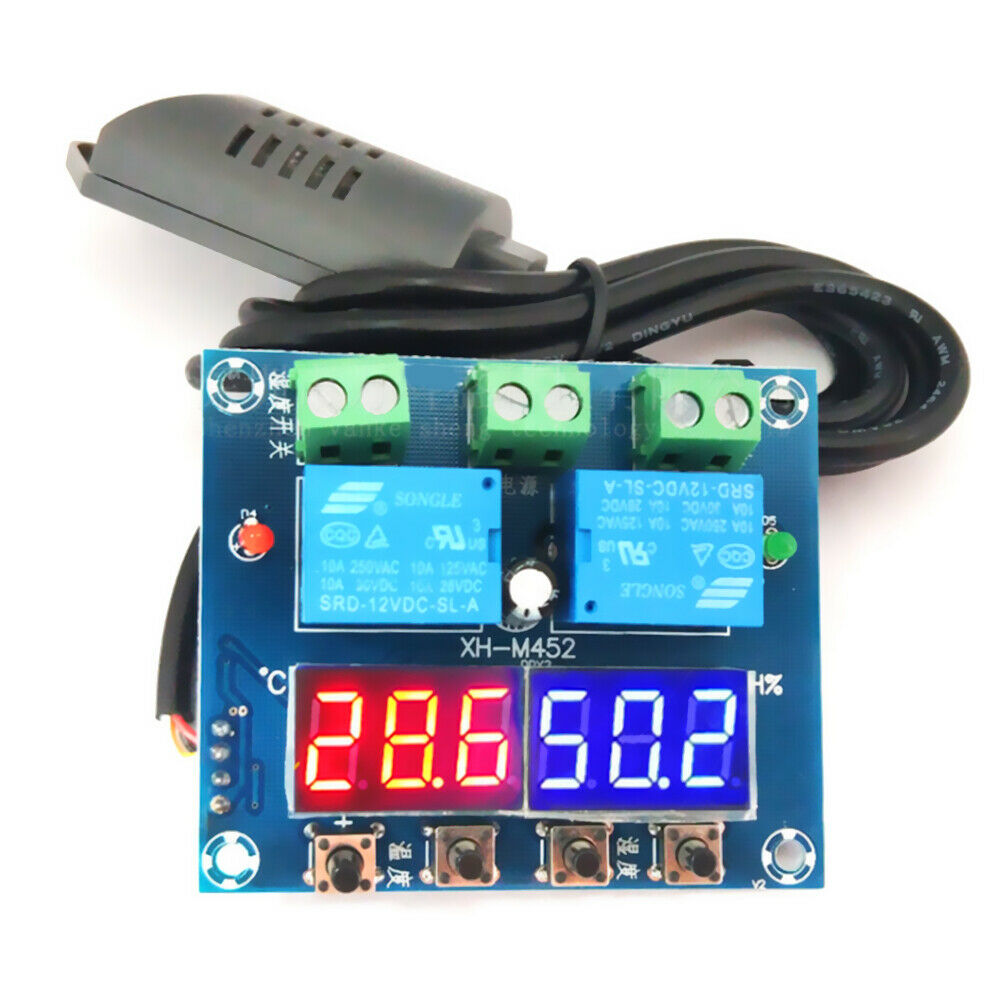 XH-M452 Temperature and Humidity Control Module Digital DisplayÂ  Double Output