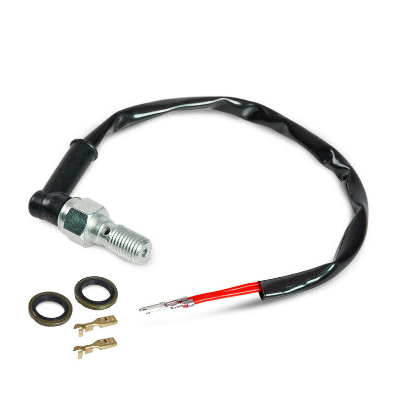 Motorcycle Bikes Hydraulic Brake Light Switch Bolt 10mm x 1.25 Pitch w/ Washer