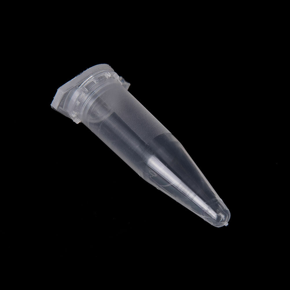 50X 1.5ml Lab Clear Micro Plastic Test Tube Centrifuge Vial Cap Container