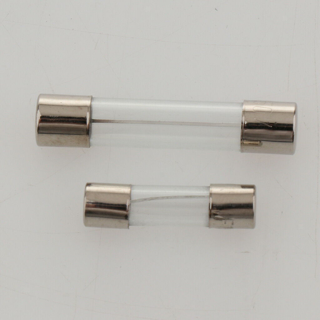 White Glass Car Fuse Box,250PCS 6x30mm Automotive Insuranc Tube Kit