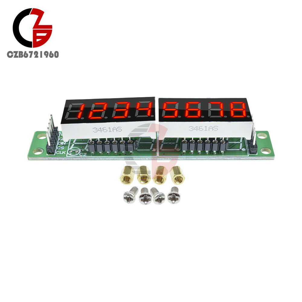 2Pcs 5V Red MAX7219 Digital Tube 8-Digit LED Display Control Module for Arduino