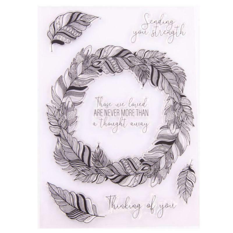 Wreath Silicone Clear Seal Stamp DIY Scrapbooking Embossing Photo Album Decor