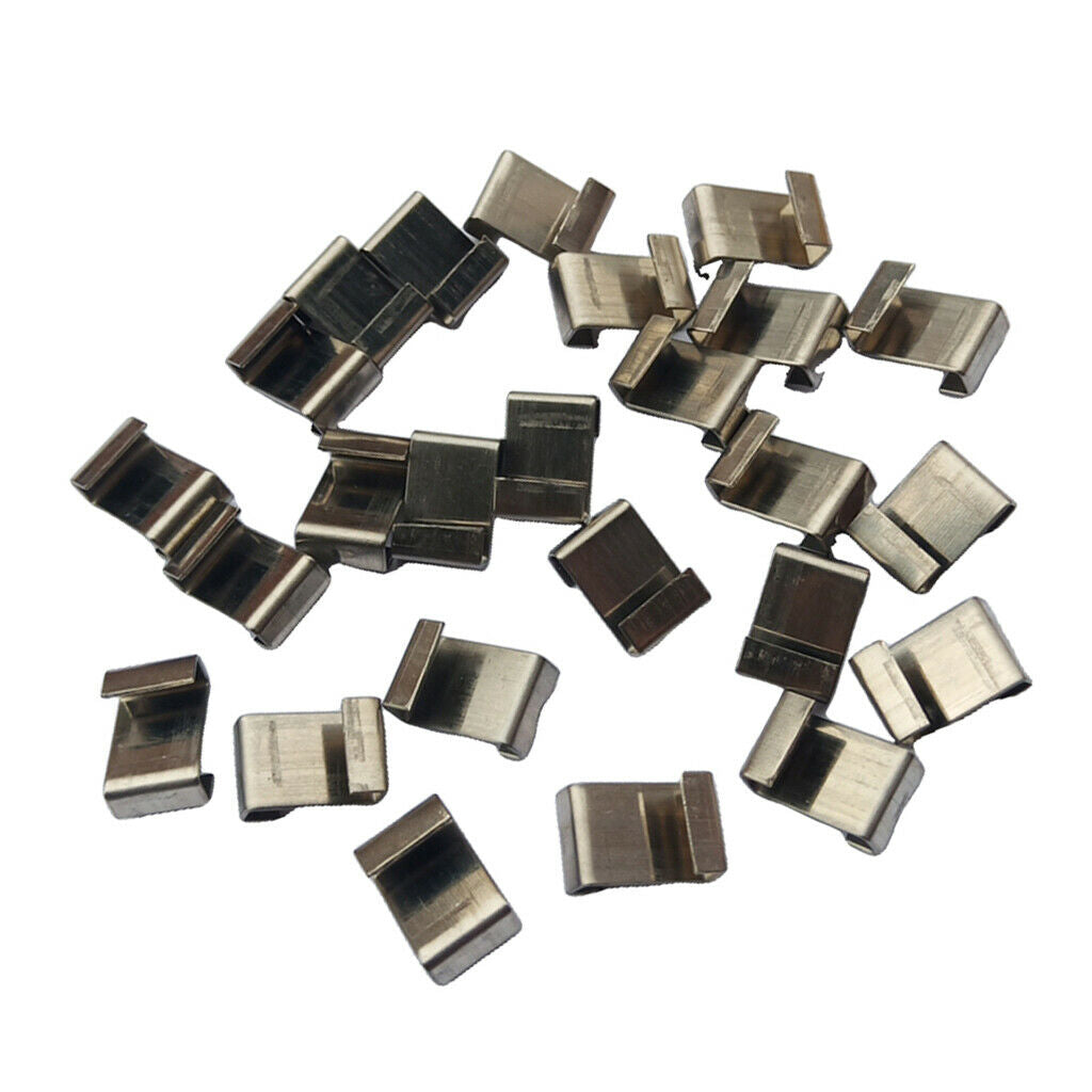 100 Pieces Z/W Type Greenhouse Glazing Clips Glass Pane Replacement Parts