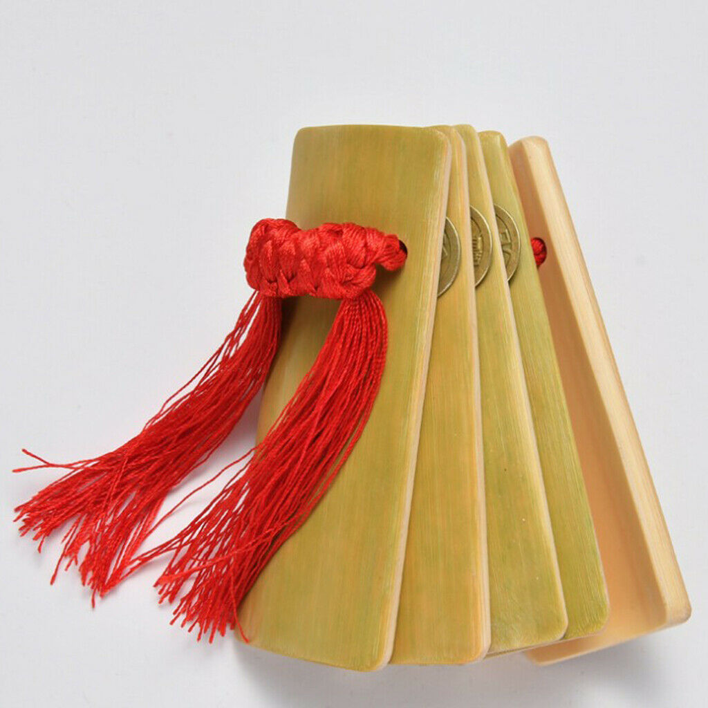 1 Set Bamboo Clappers Castanets Large And Small Chinese Kuaiban