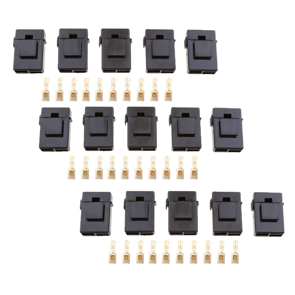 15 Pieces Auto Car Boat Truck Blade ATC Fuse Holder Seat Cover Terminals