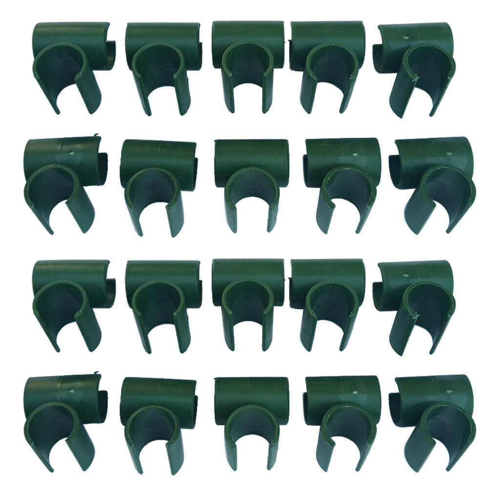 20PCS PLANT TRELLIS CONNECTOR CLIP ADJUSTABLE PLANT CROSS CONNECTOR STAKE CLIPS