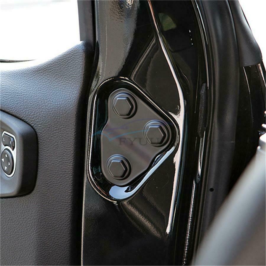 2pcs  Auto Parts Door Screw Protector Cover Trim For Jeep Wrangler JLU 2018-2021