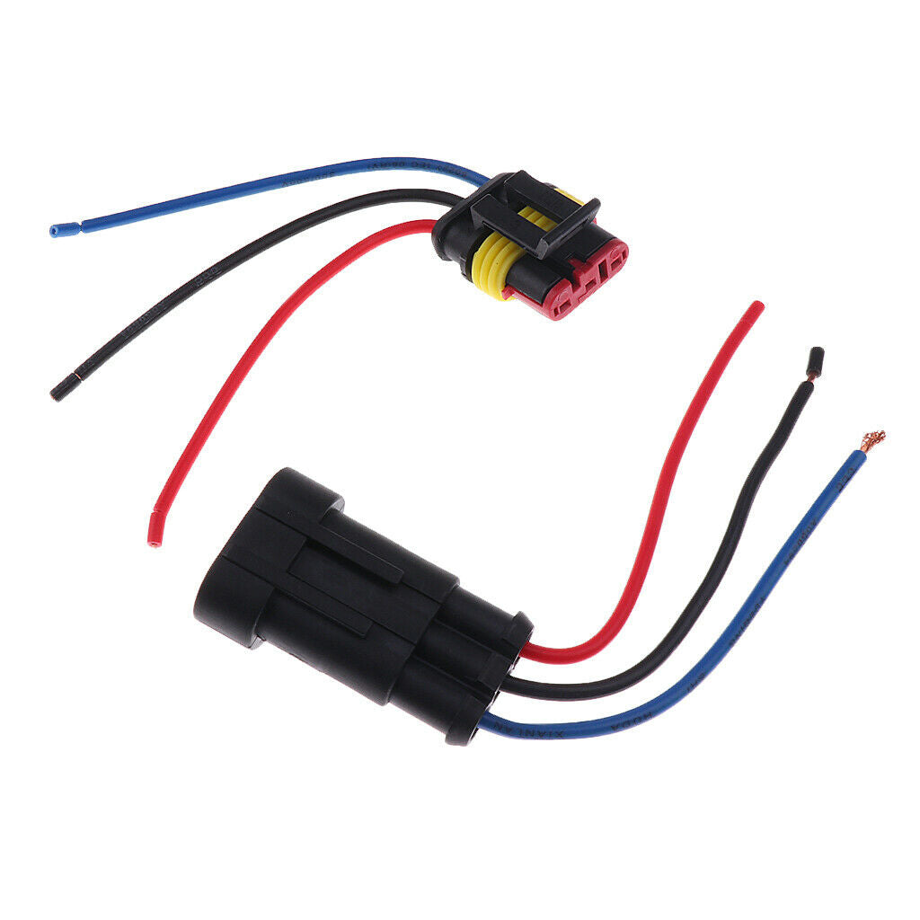 3-pin housing connector S wiring harness for car trucks, male and female