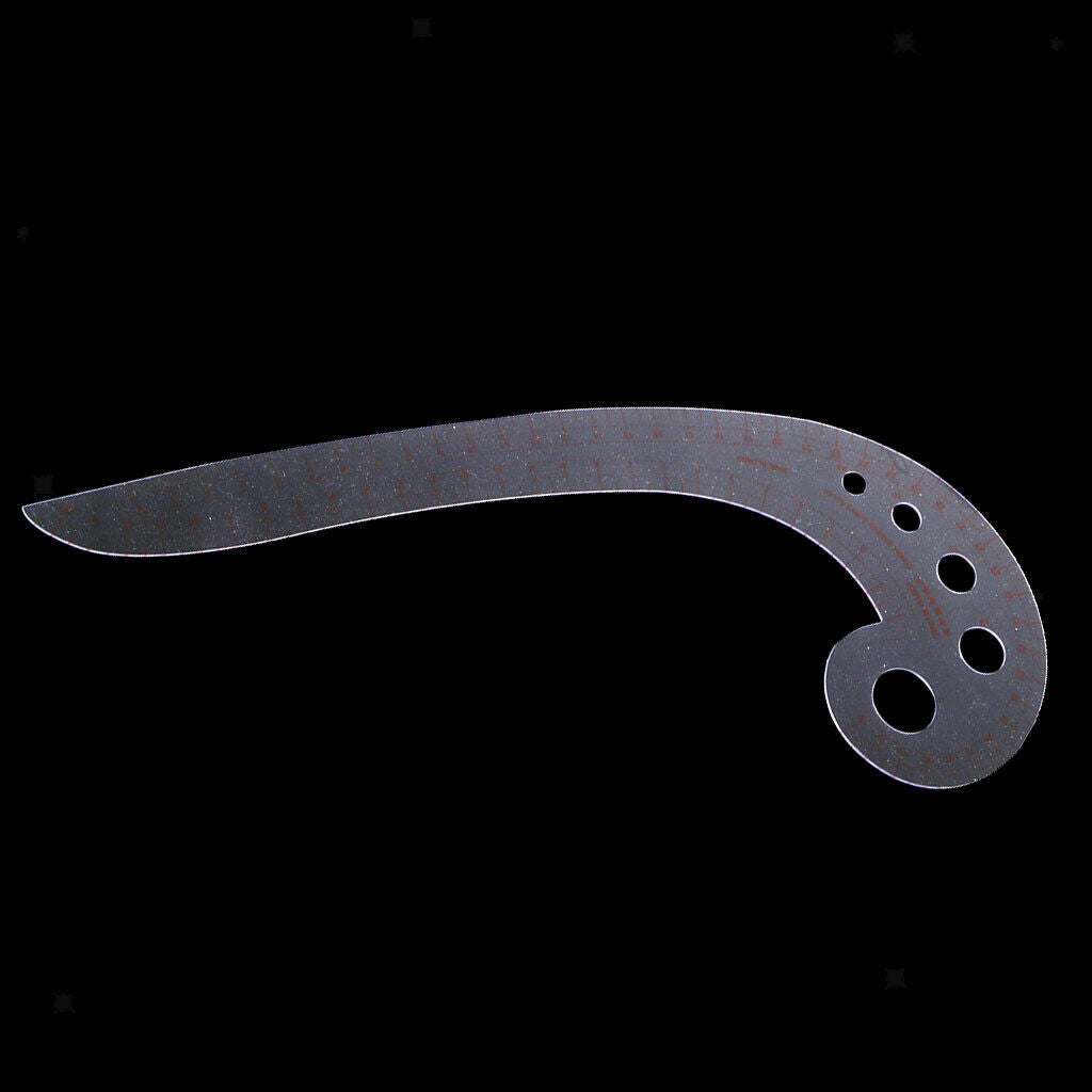 Plastic Comma Ruler for Sewing Pattern Design Drawing Template