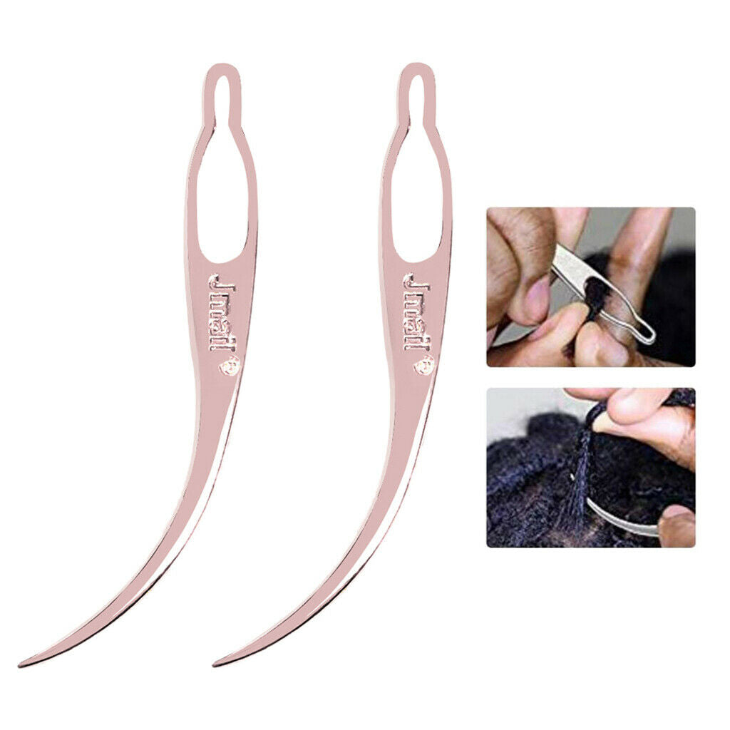 2pcs Dreadlocks Tools Needle Crochet Hair Interlocking Wig Making DIY 3 in