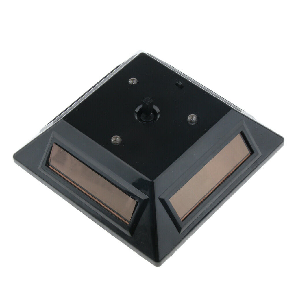 360° Rotating Display Stand Turntable Rotary Exhibition Solar Battery Black