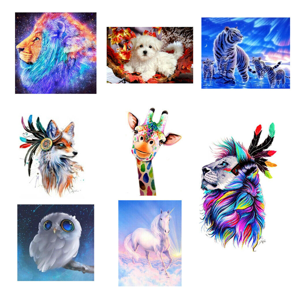 5D DIY Diamond Painting Animal Embroidery Art Craft For Home Decor Lion 1