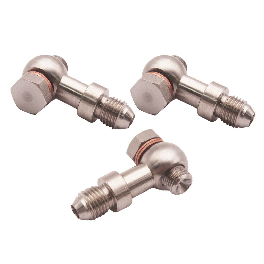 3 Set M10x1.0 4AN Turbo Aluminium Oil Banjo Bolt Fitting 1.5mm Restrictor