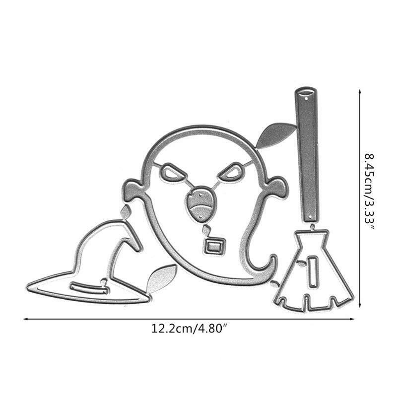 Halloween Witch Ghost Carbon Steel Cutting Dies DIY Scrapbooking Photo Album