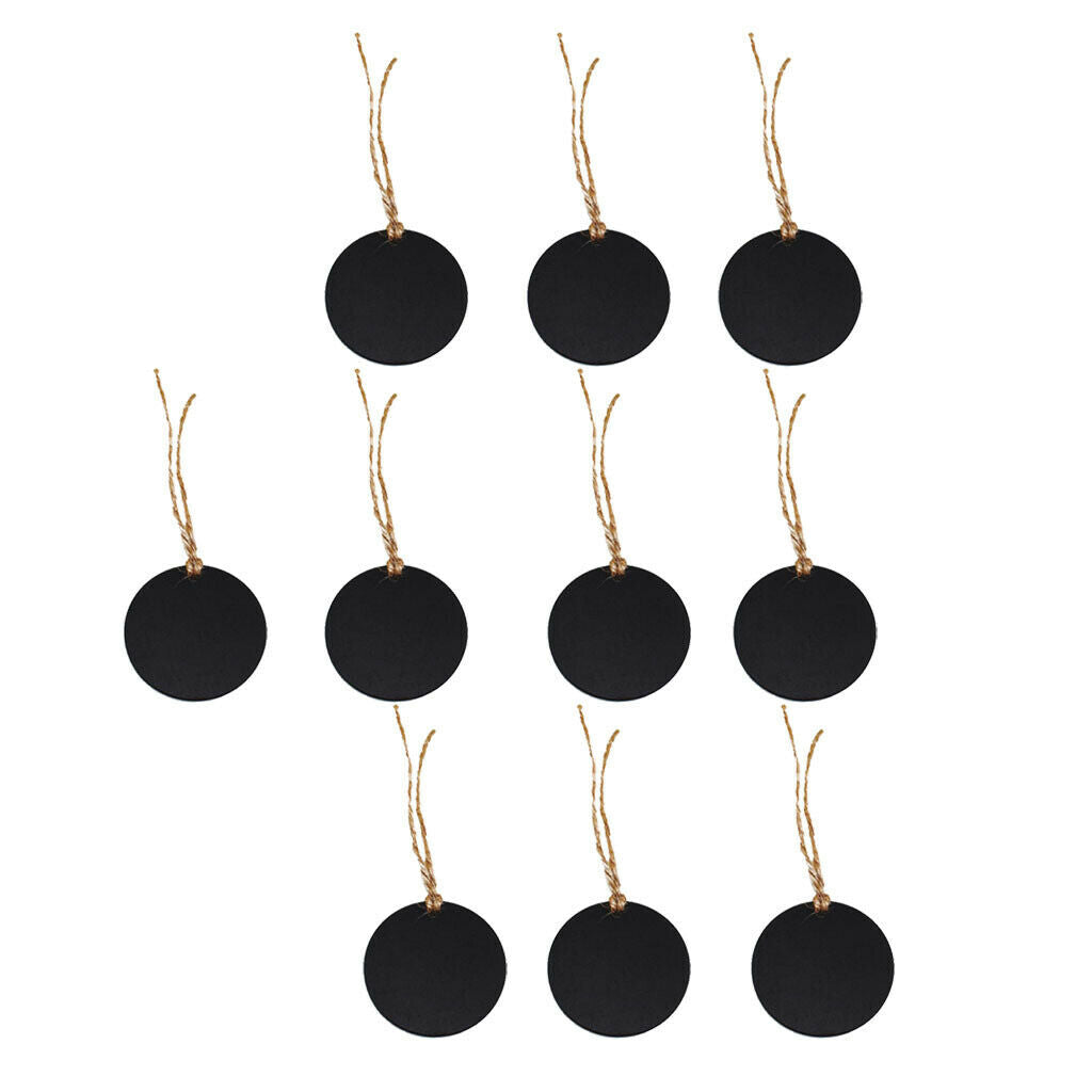 10pcs Mini Small Hanging Chalk Board Blackboard Memo Home Party Sign Packs