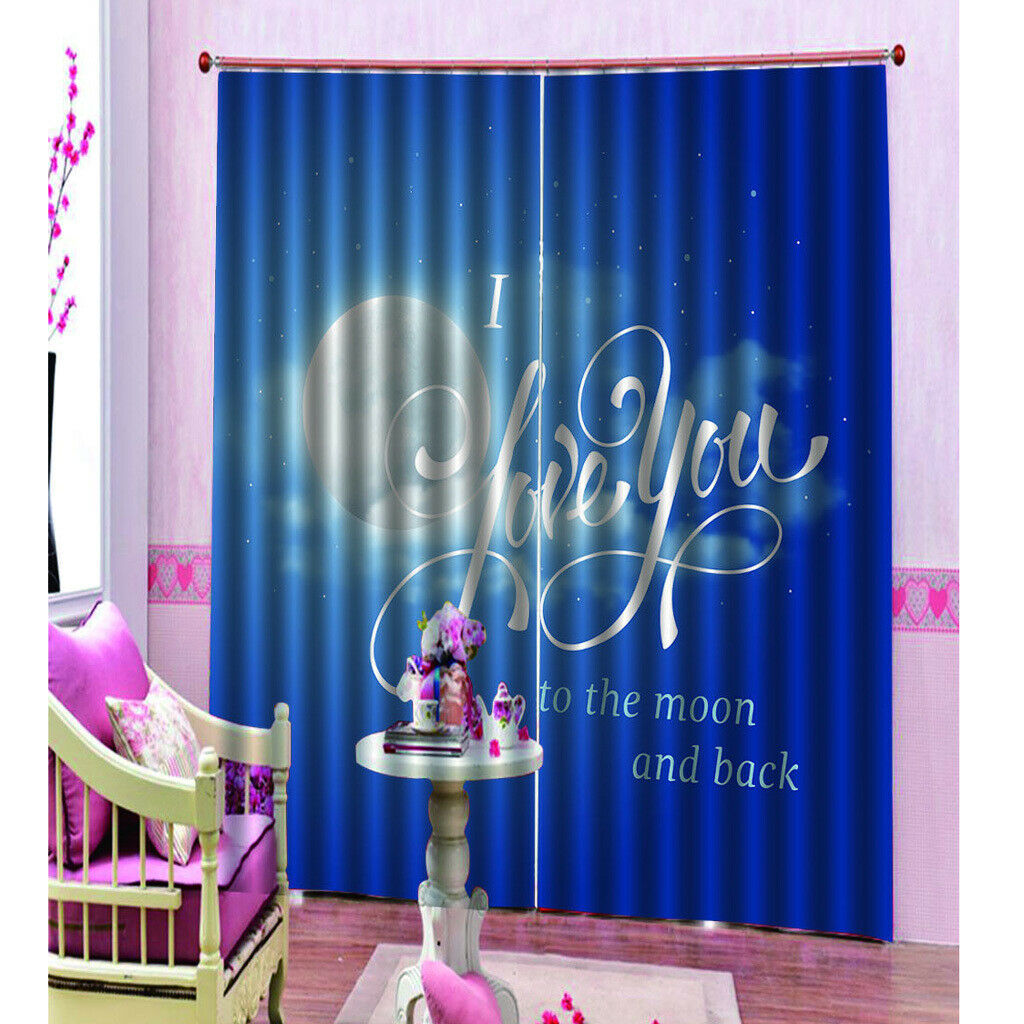 Blue Sky Window Curtain Kids Room Curtain Home Decorative Curtain 150x166cm