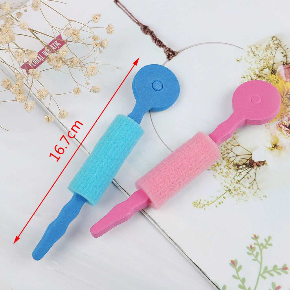 3X Soft foam sponge DIY styling hair rollers rods flexible hairstyling cu.l8