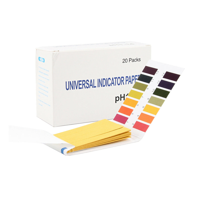 20pcs Full Range 1-14 pH Test Paper Strips Litmus Testing Indicator