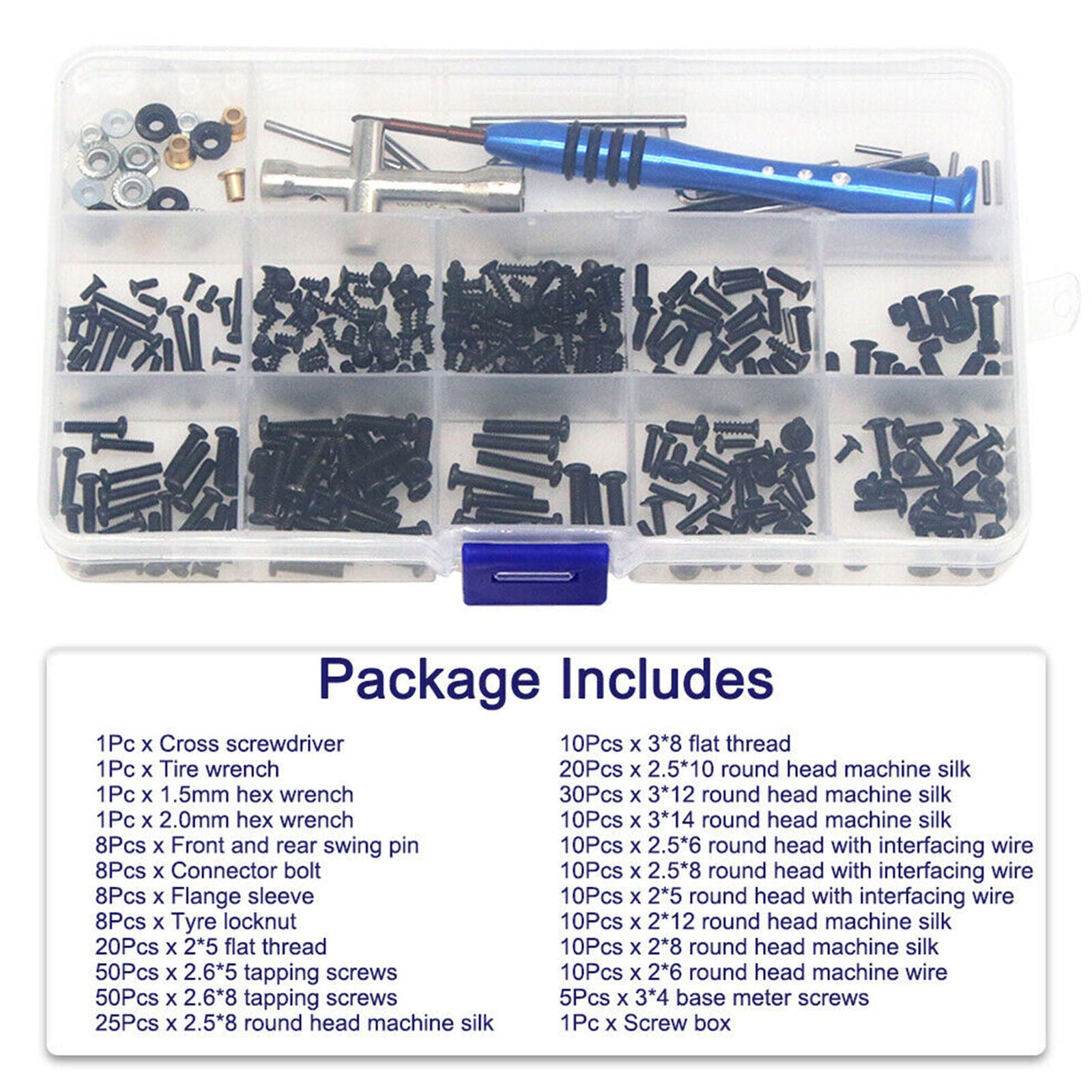 Fit for Wltoys 1:14 144001 1 set RC Car Repair Tool & Screws Nuts Tools Kit