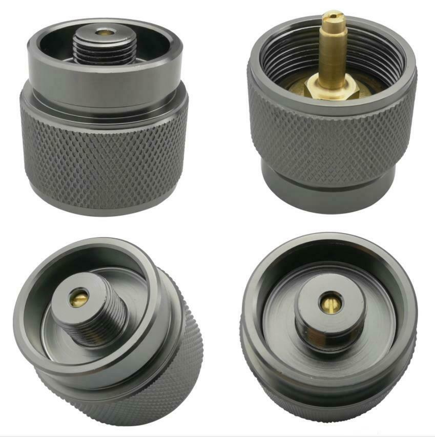 Portable Camping Stove Adapters, Propane Small Tank Input Lindal Output Stove 1P