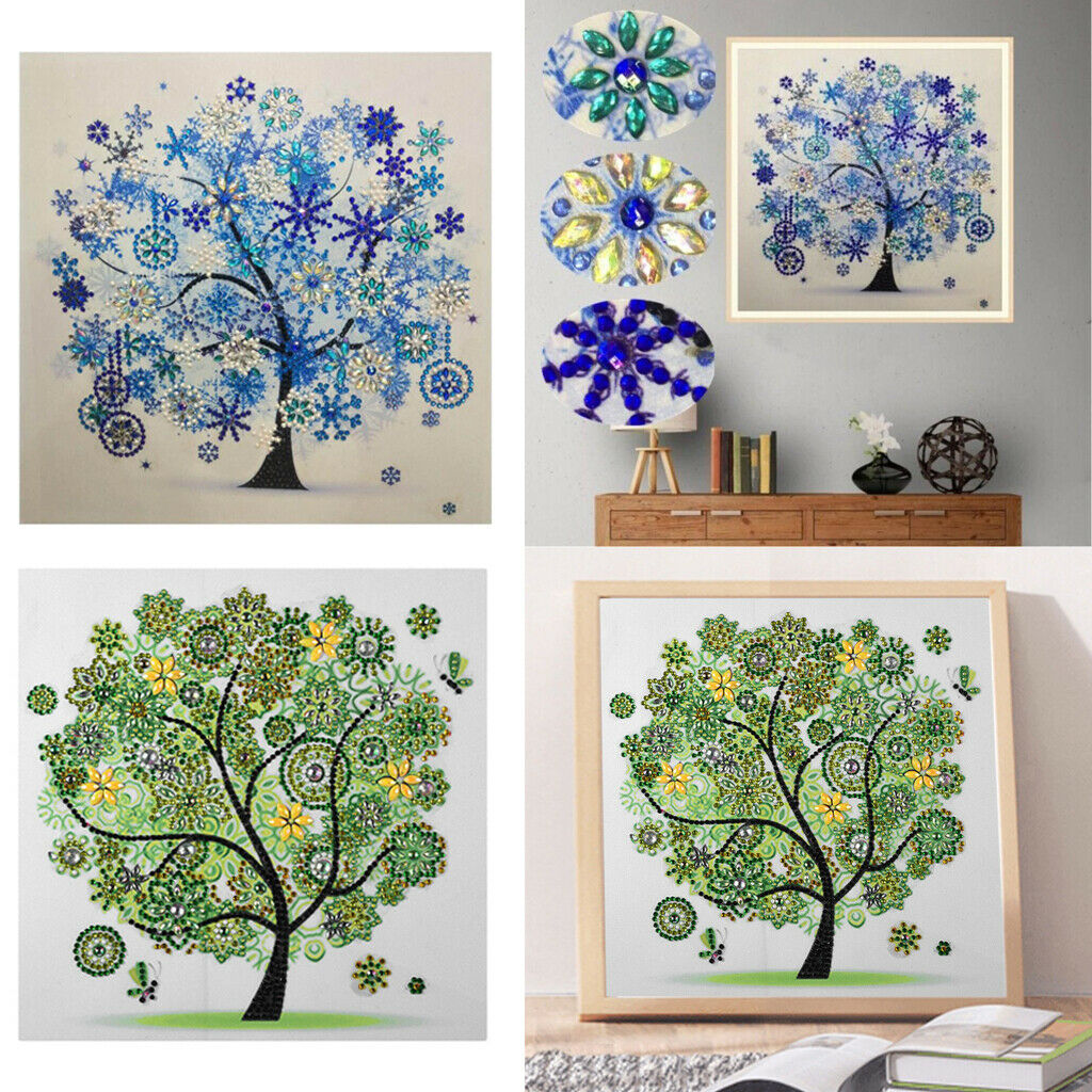 2 Pieces Special Shaped Diamond Painting -Four season Tree Pattern