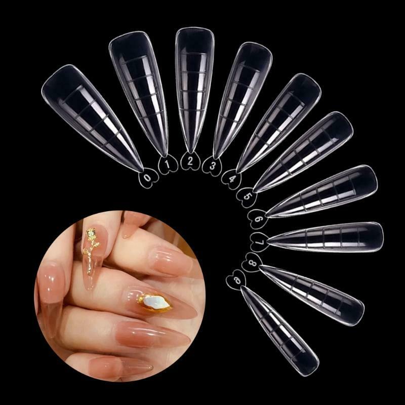 Graduation Nail Art Quick Light Therapy Crystal Extended Nail Sheets 100 Pieces