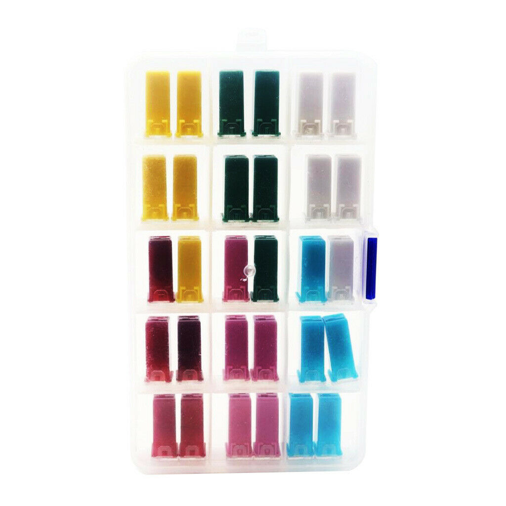 30pcs Jcase Long Foot Square Insert Fuses 20A 25A 30A 40A 50A 60A F2828-Z