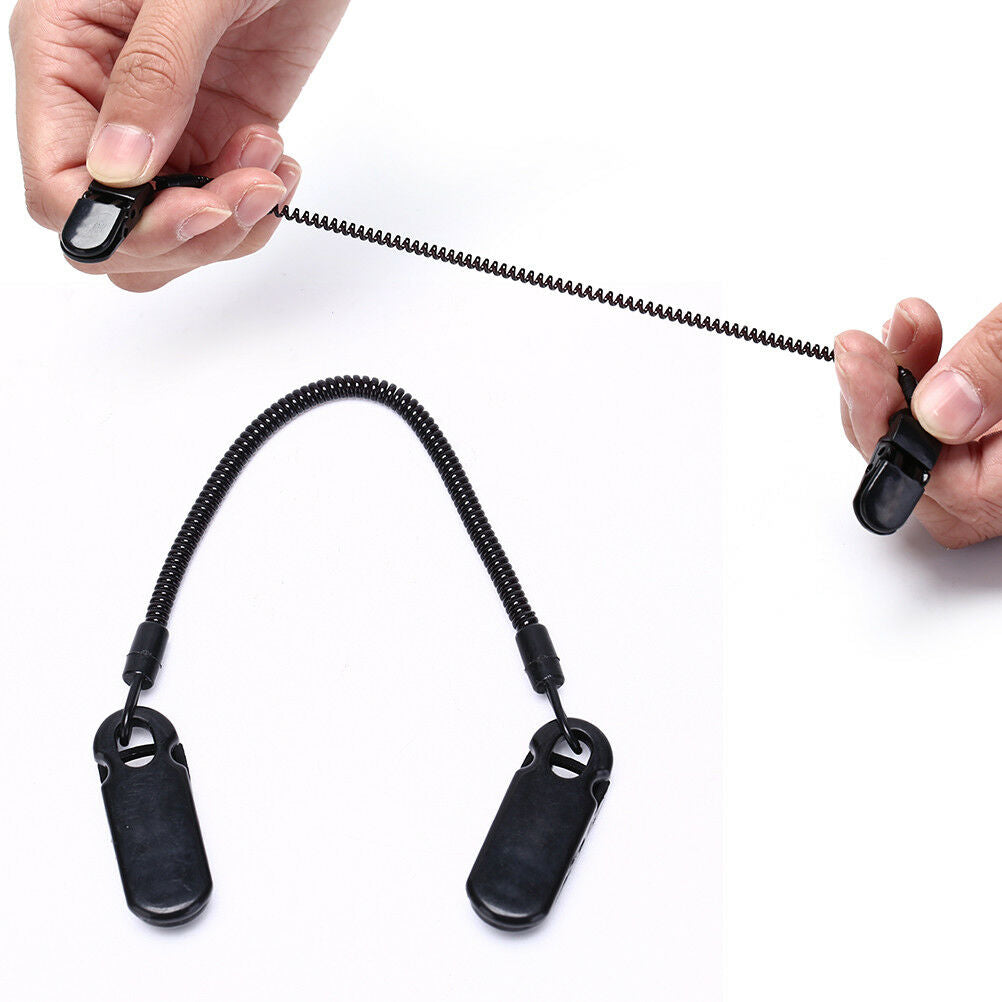 Cap Eyewear Retainer Hat Leash Clip Holder Black Nylon Cord Strap Plastic .l8
