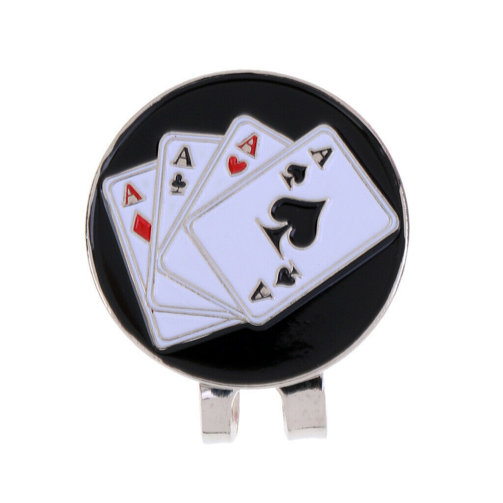prettyia Creative Golf Hat Clip and Magnetic Golf Ball Marker   Clip Poker