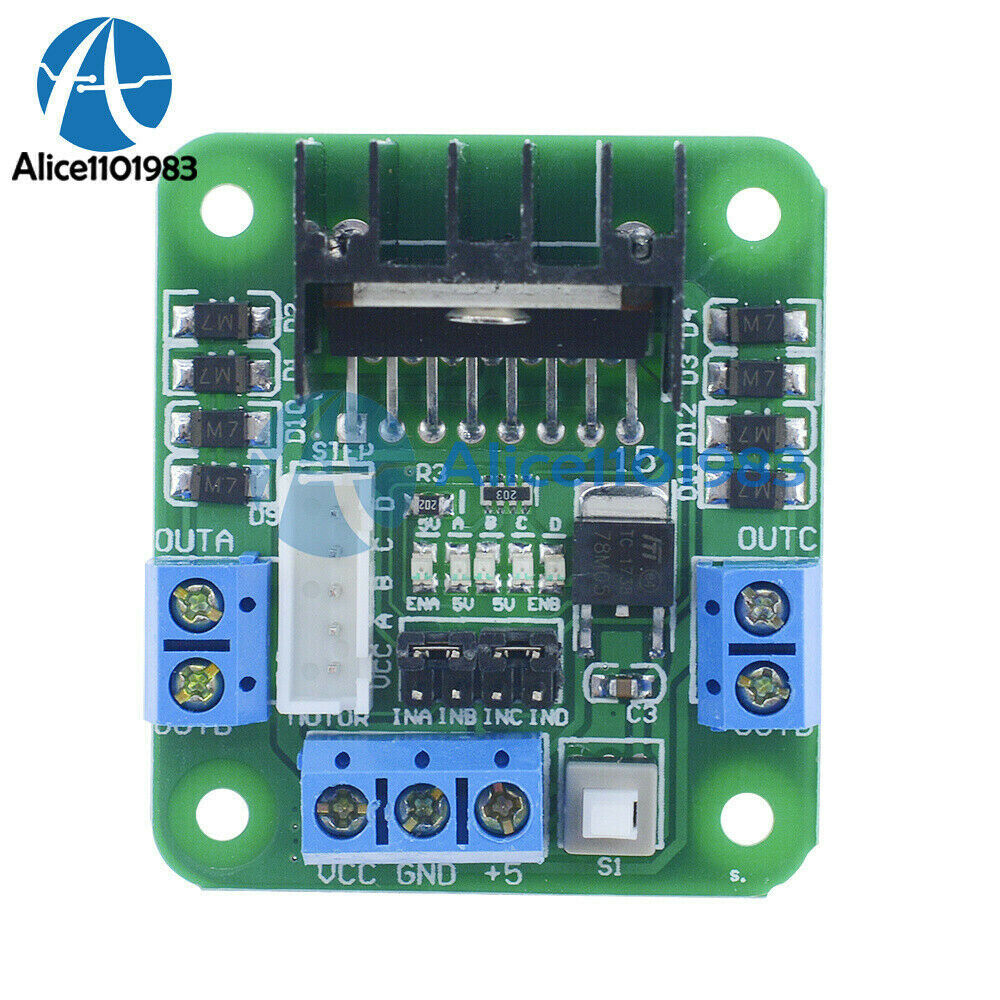 2PCS L298N Dual H-Bridge DC Stepper Motor Drive Controller Board for Arduino DIY