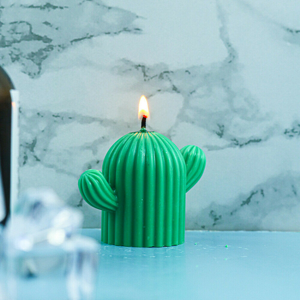 Cactus Shape Epoxy Silicone Candle Mold Ornaments DIY Casting Home Decor Supply