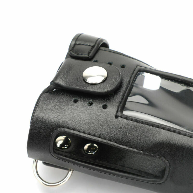 4X Leather Durable Holder Walkie-Talkie Cover For P8668 GP338D P8660 AT2