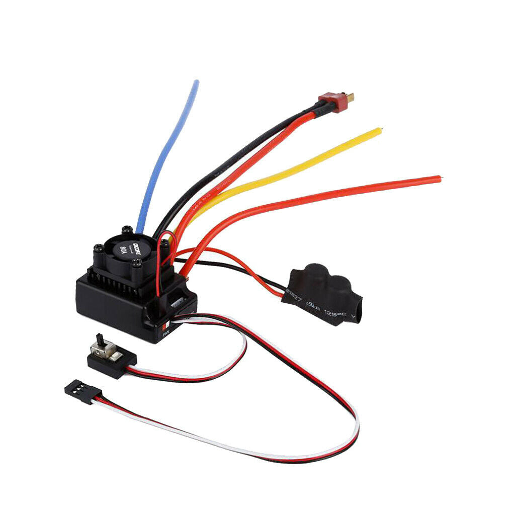 Adjustable Sensored & Sensorless Brushless 80A ESC 1/10 RC Car Parts