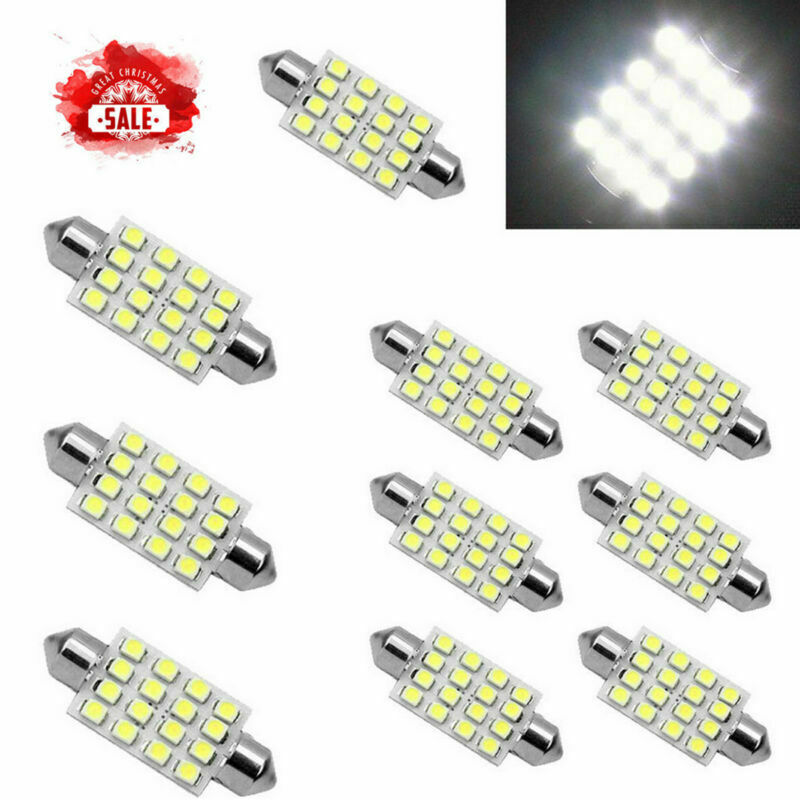 14PCS White LED Lights Interior Package 1157 T10 31 36mm Map Dome License Plate