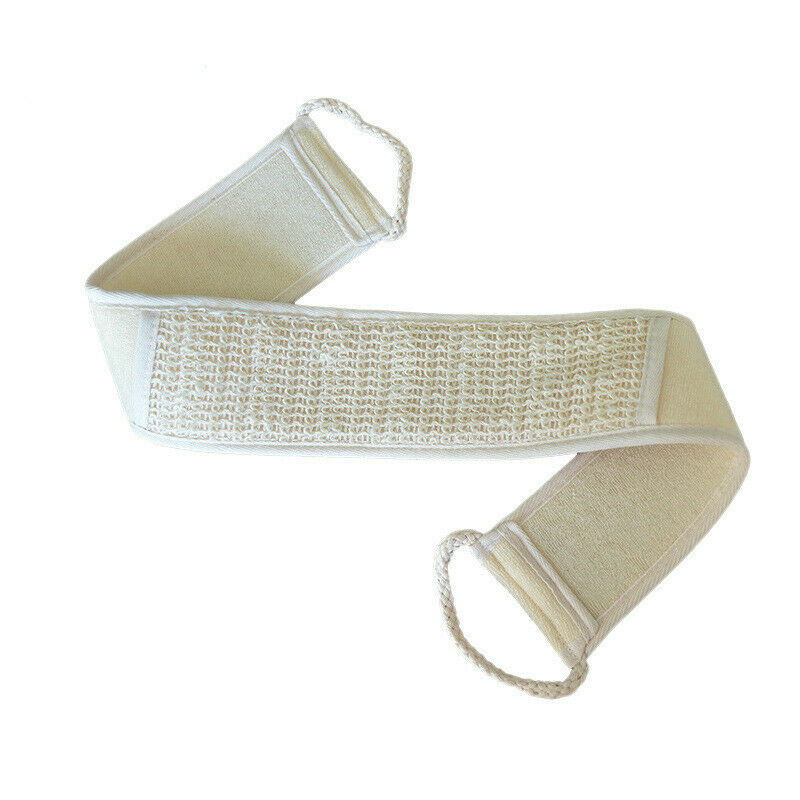 3PCS Natural Linen Body Scrubber Exfoliator Skin Brush for Bath Shower Spa UK