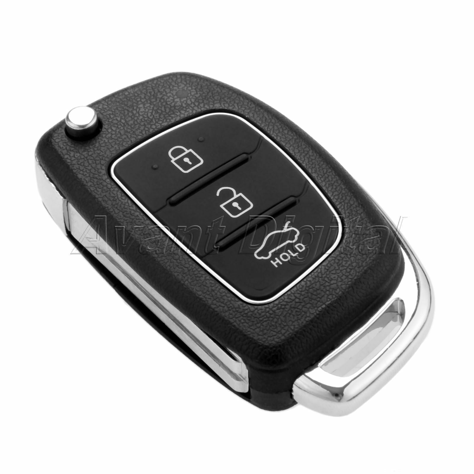1Pc 3 Buttons Remote Key ID46 Chip TOY40 Blade With Battery Fit For HYUNDAI