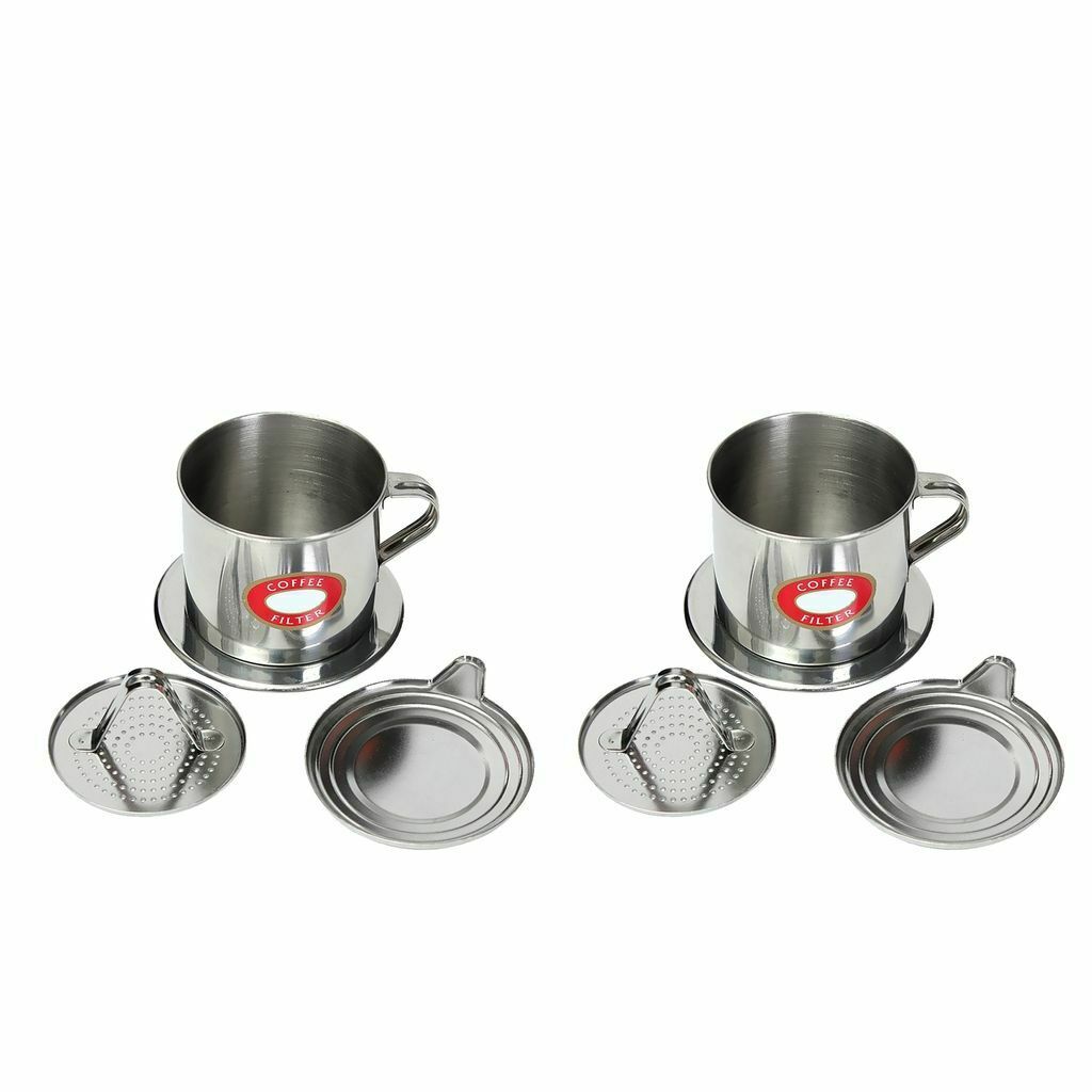 2 Pcs Vietnamese Coffee Filter Press Set Screw Down Insert Espresso Maker