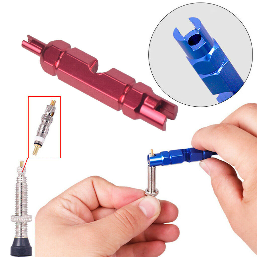 Aluminum Alloy Valve Core Removal Wrench Road Bike Accessories Universal Red
