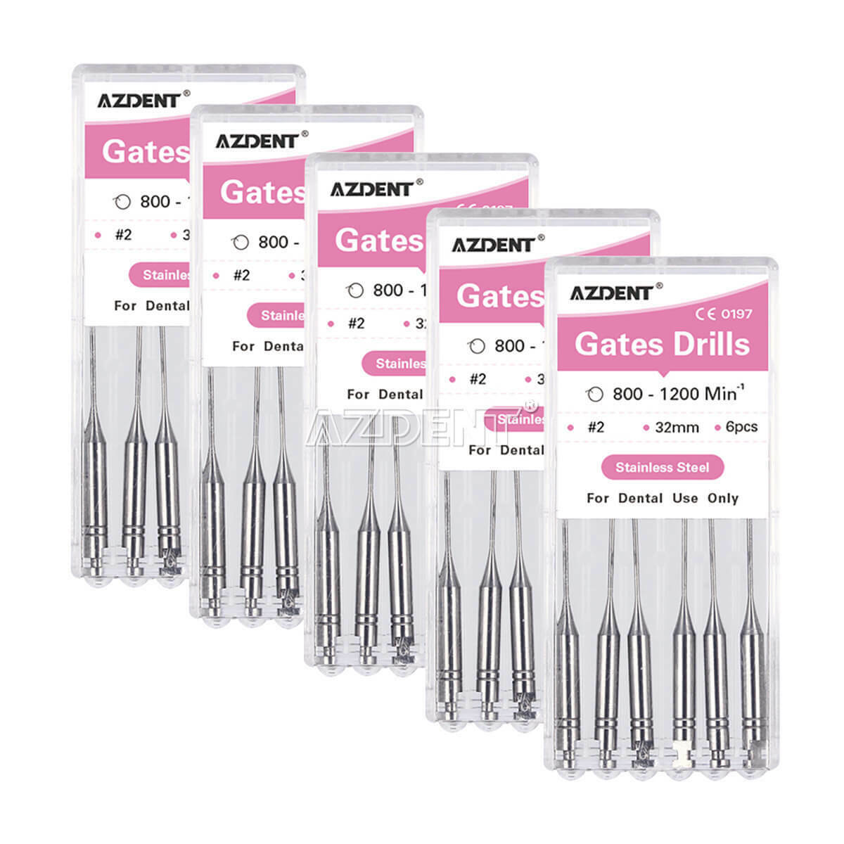 20Box Dental Gates Glidden Drills Endodontic Root Canal 2# 32mm Stainless Steel