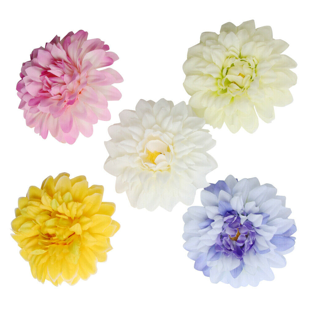 10x Multicolor Chrysanthemum Flower Head Wedding Home DIY Craft Decor Pink