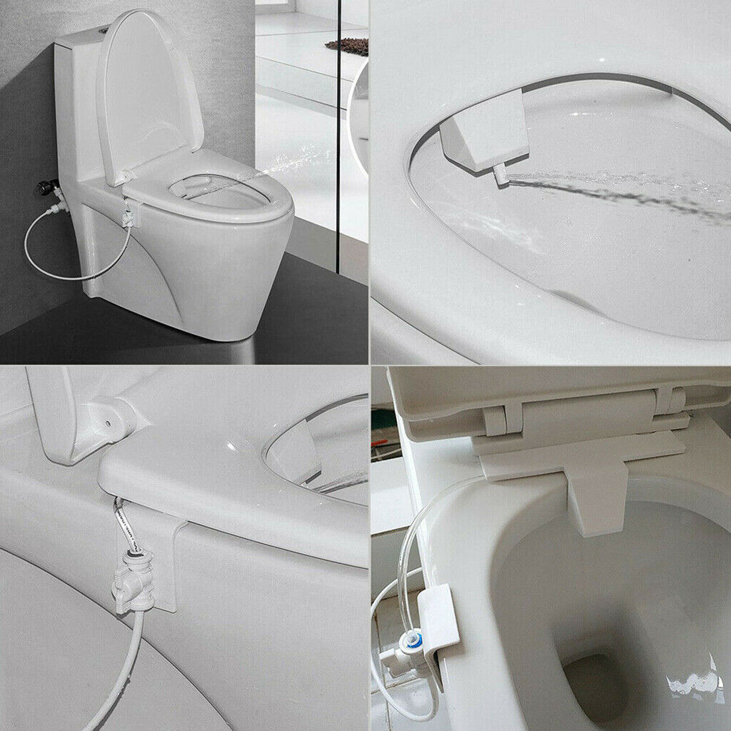Bidet Water Spray Clean Bathroom Bidet Seat Attachments Kits Self-Cleaning