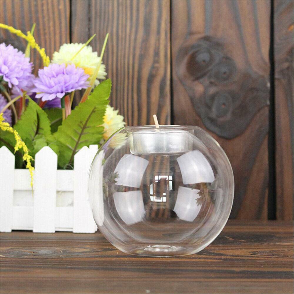 HOT Crystal Glass Candle Holder Wedding Bar Party Dinner Decor Candlestick US